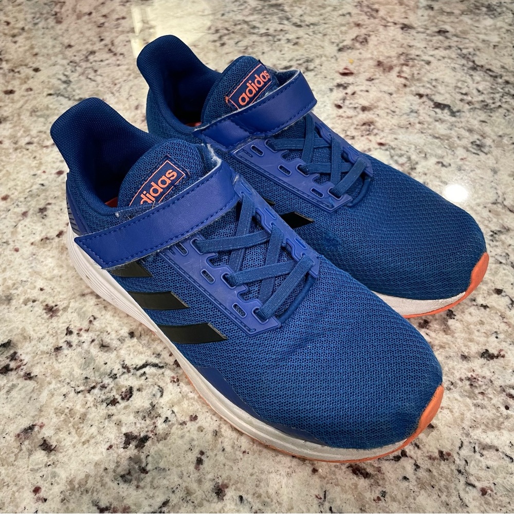 adidas Duramo 9 Kid's Blue Sneakers - Size Youth 3